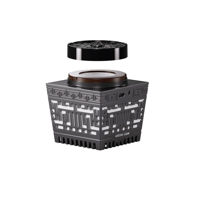 Green Lion Moon Bakhour Quran Speaker Black