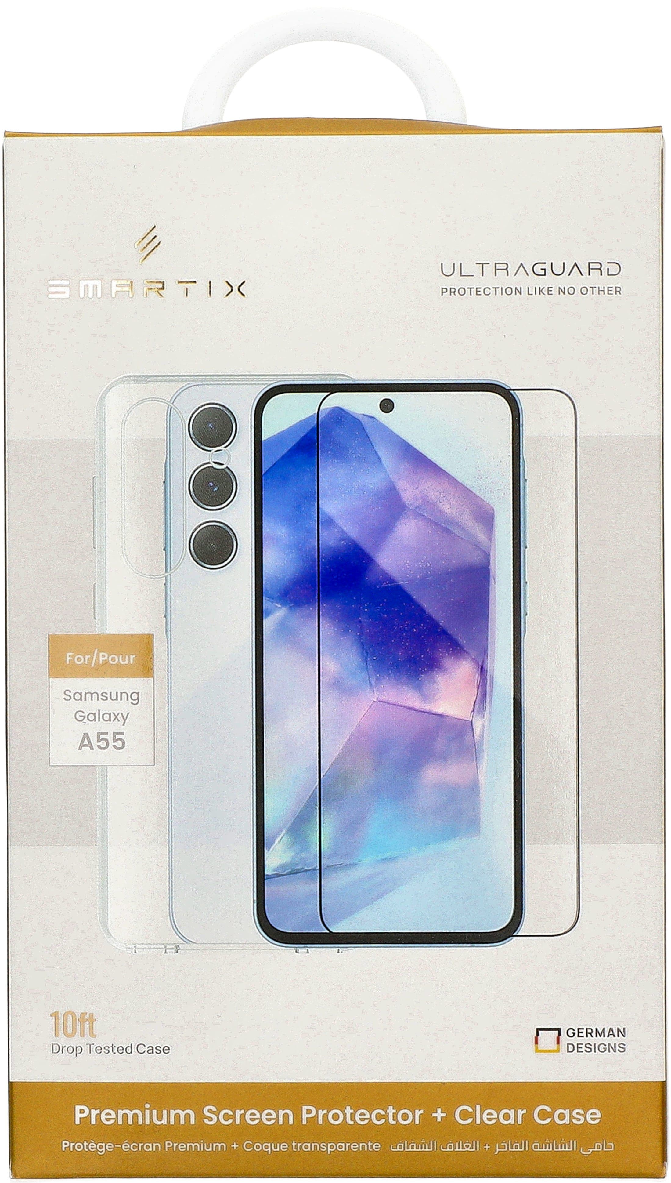Smartix Premium Case + Protector For Samsung A55
