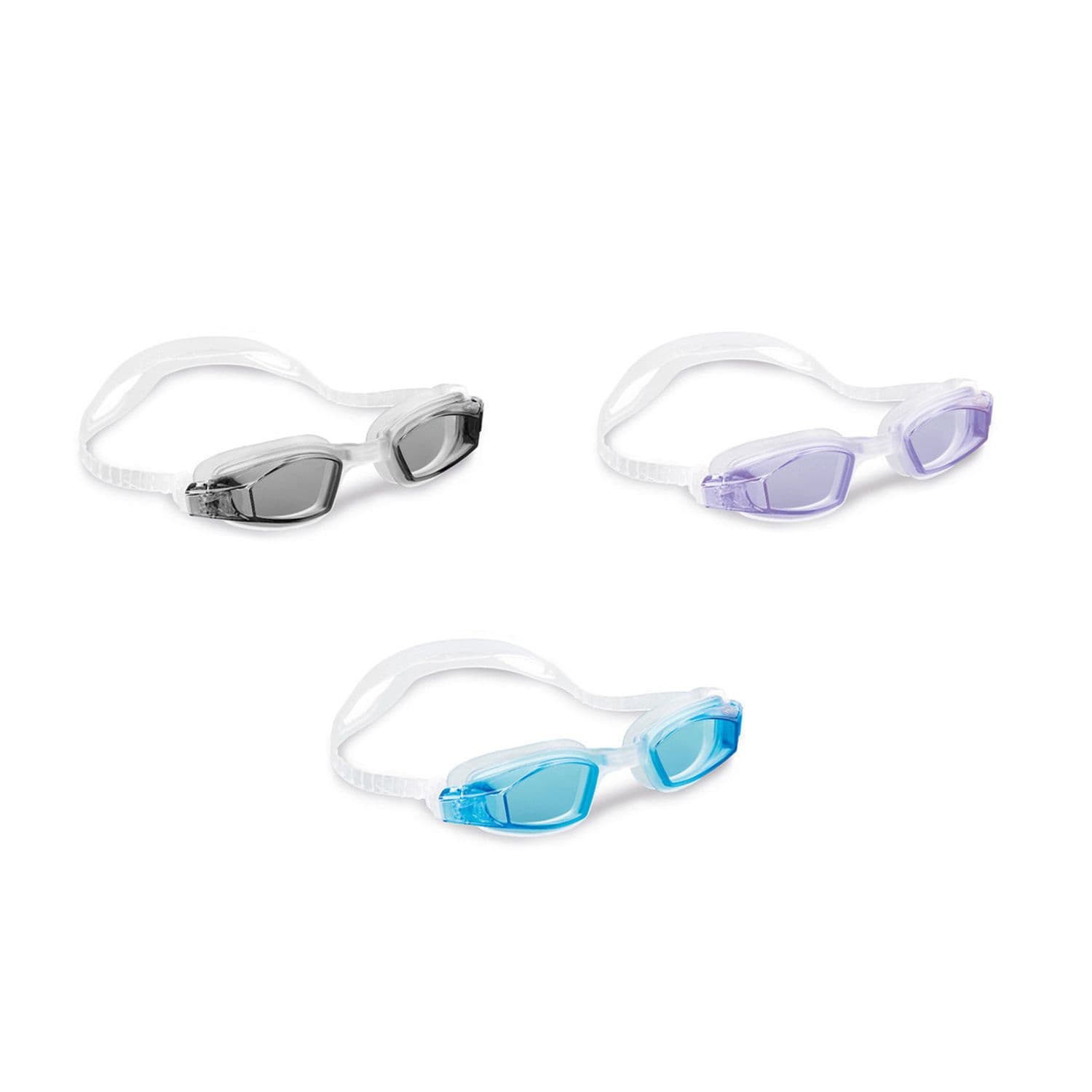 Intex Free Style Sport Uv Swimming Goggles (Ages 8+) – 3 Colors 55682