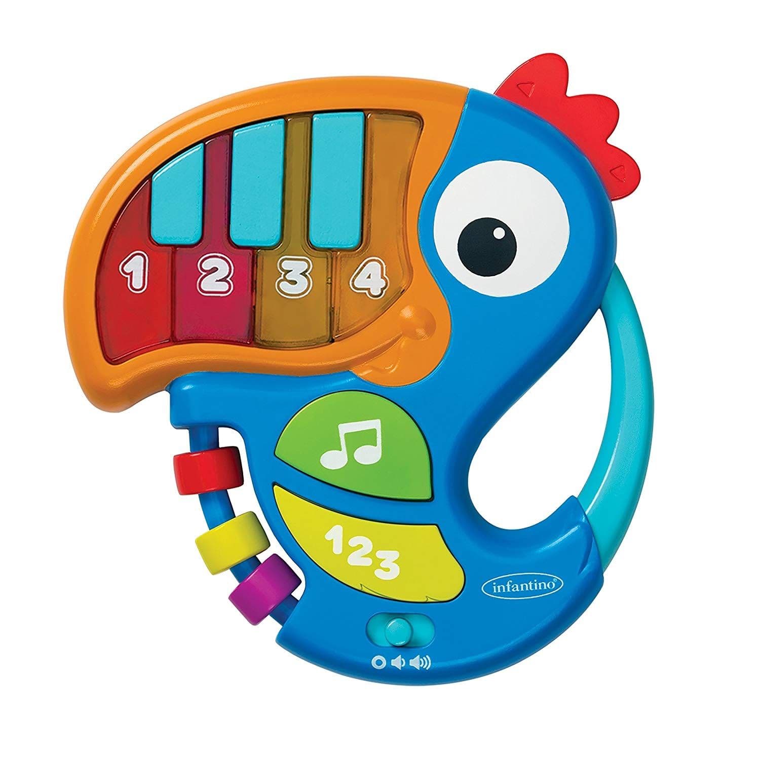 Infantino Piano & Numbers Learning Toucan (Colors May Vary)