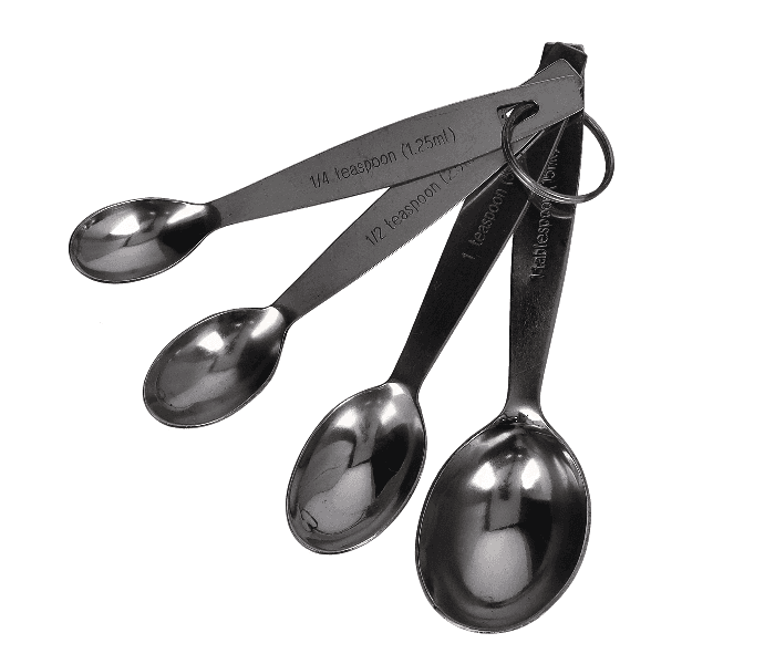 Royalford Rf10064 4 Piece Stainless Steel Measuring Spoon Set