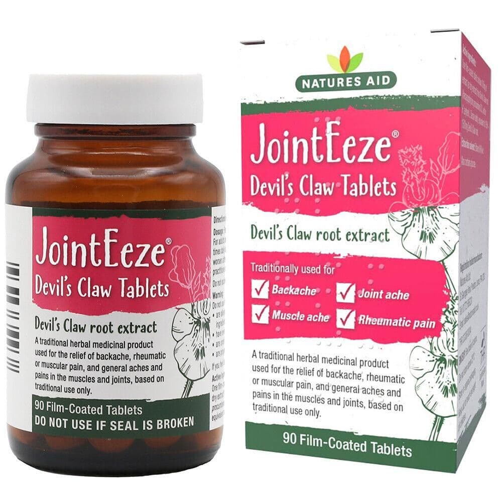 Natures Aid Jointeeze Devils Claw Tablets 90 Tablets No.12731