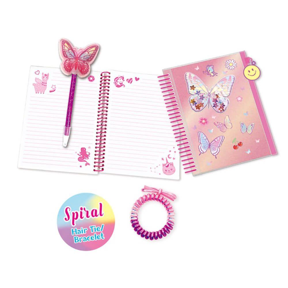 Hot Focus Tie-Dye Butterfly Journal Set with Pencil Pouch