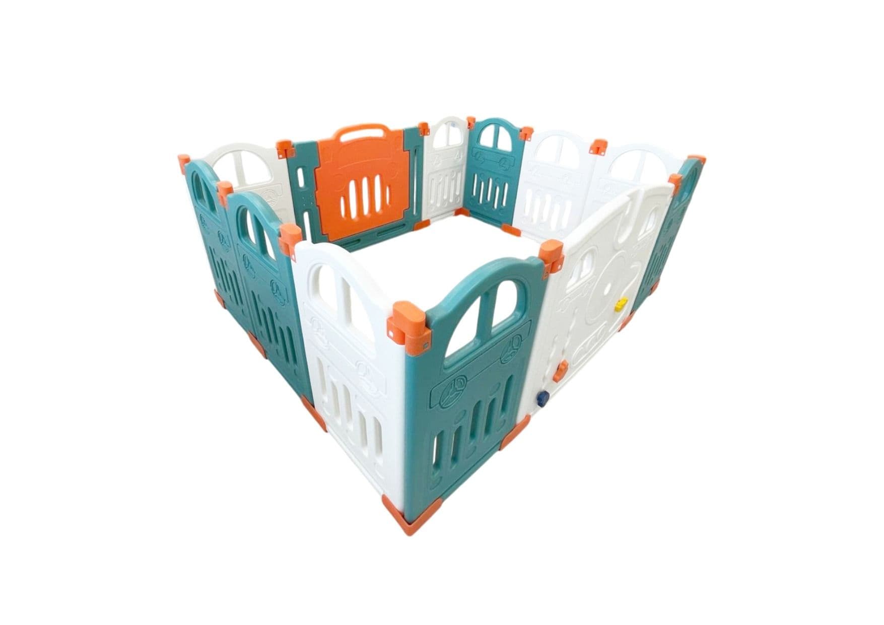 Little Toddlers Foldable Playpen 10 Simple Panel, 1 Game Panel, 1 Door  -111Cm X 155Cm X 63Cm