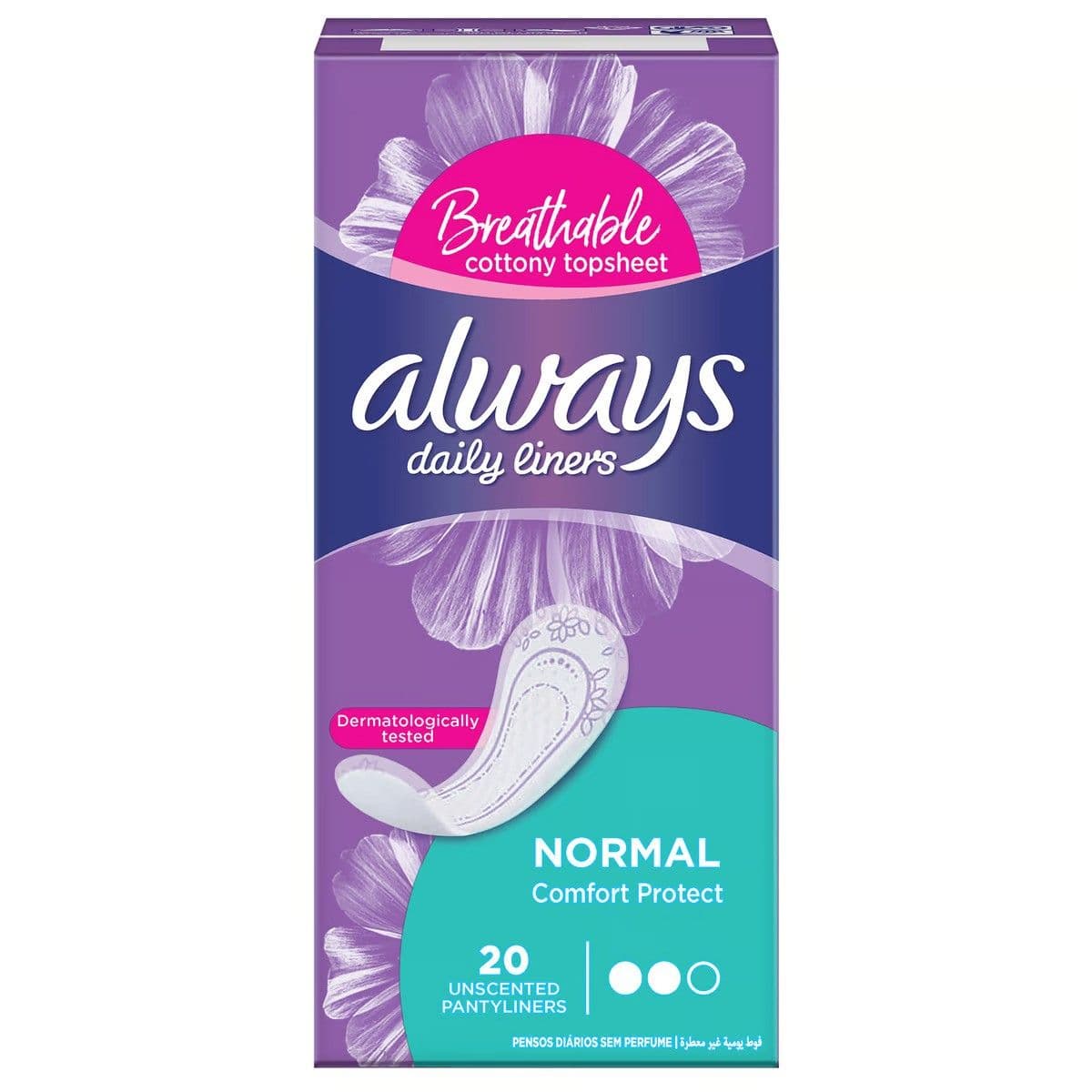 Always Liners Comf Prot Unscented 18 X 20 S - Pa 235