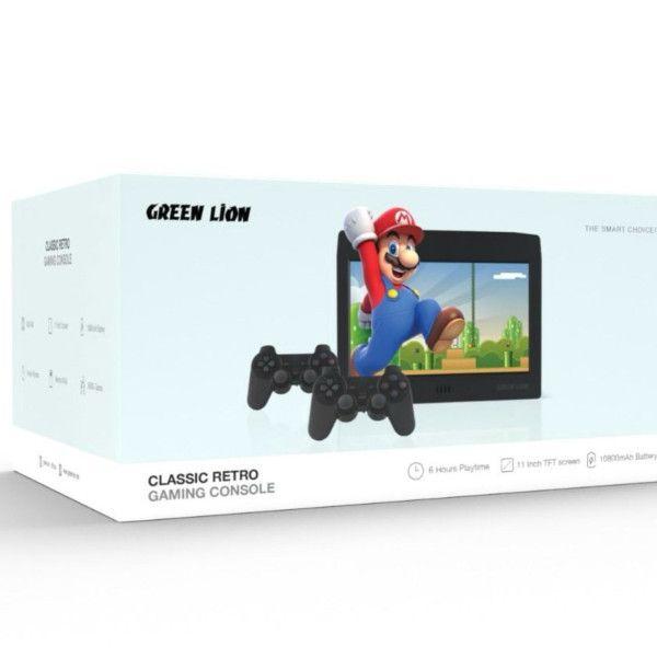 Green Lion Classic Retro Gaming Console with 11-inch Monitor