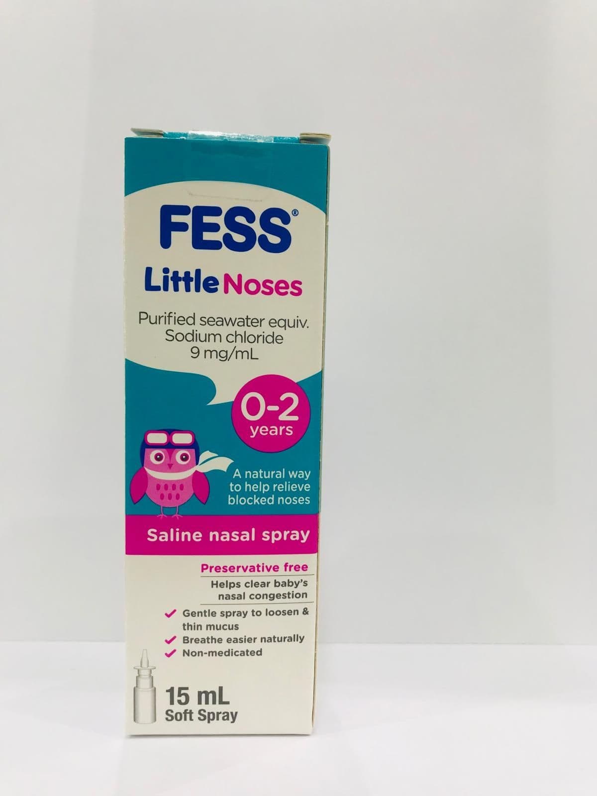 Fess Little Noses Saline Nasal Apray 0-2 Years 15 Ml