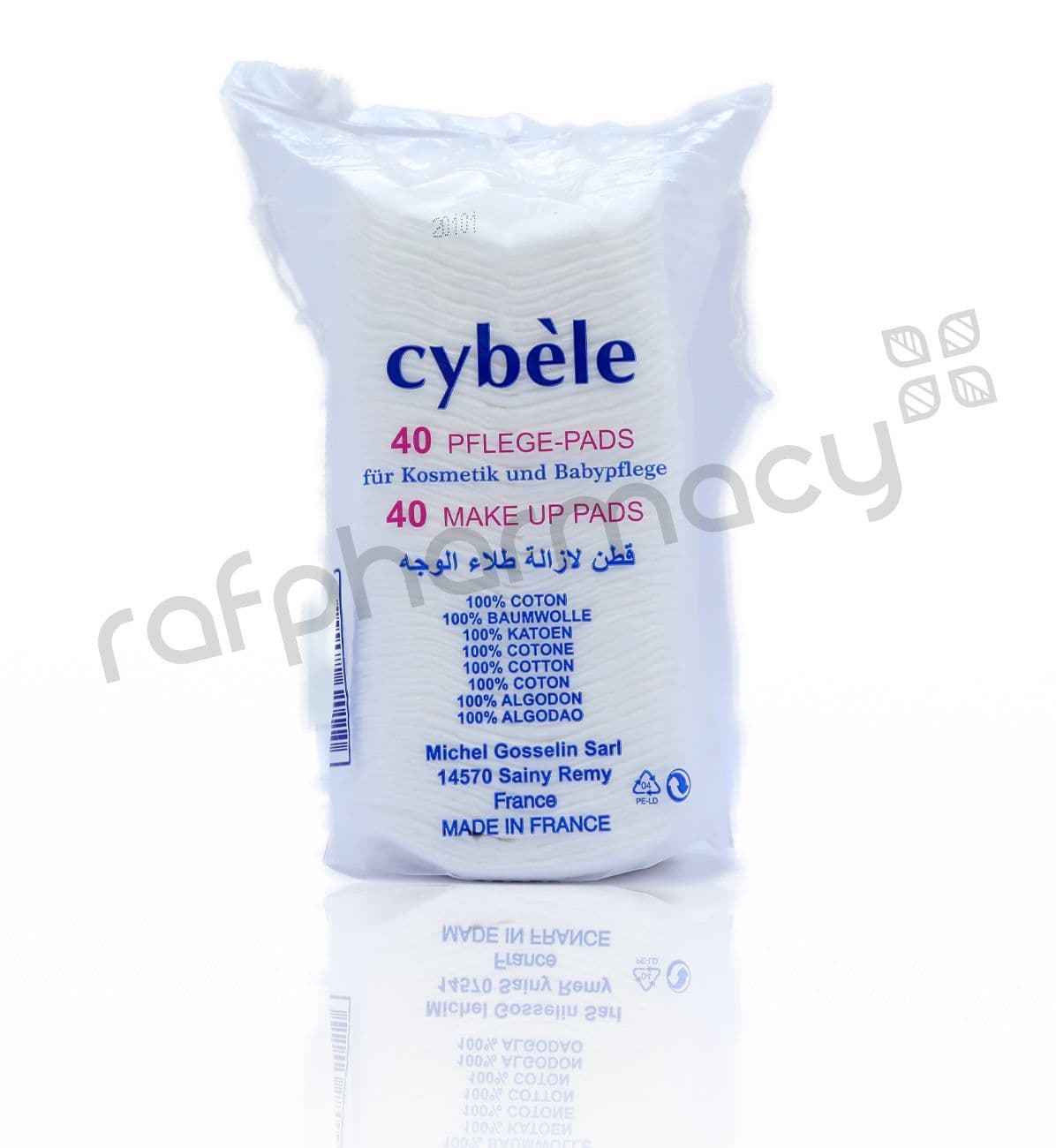 Cybele Make Up Square Pad 1X40'S#620110#15024