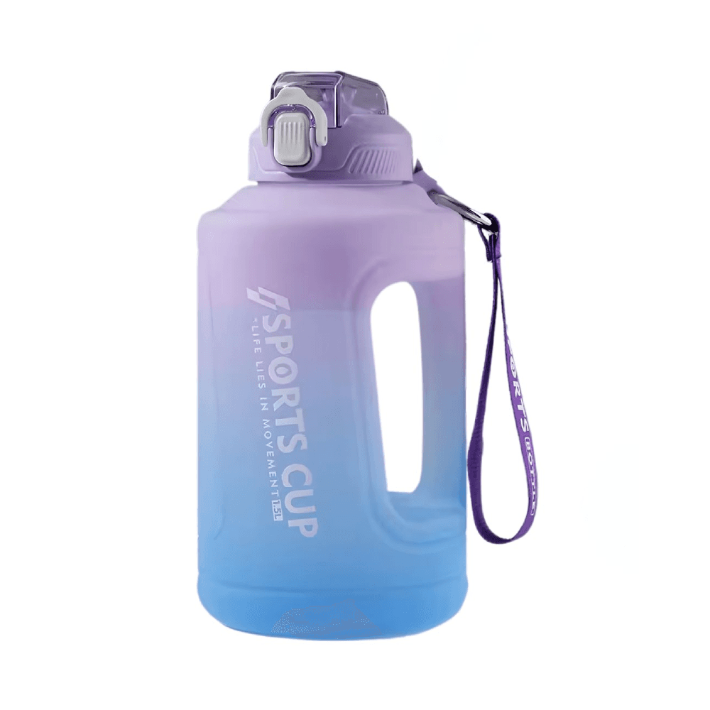 Motivational Water Bottle With Hour Markers Large Capacity Leak Proof Gradient Jug Straw Cup For Fitness Outdoor Use 1.5L