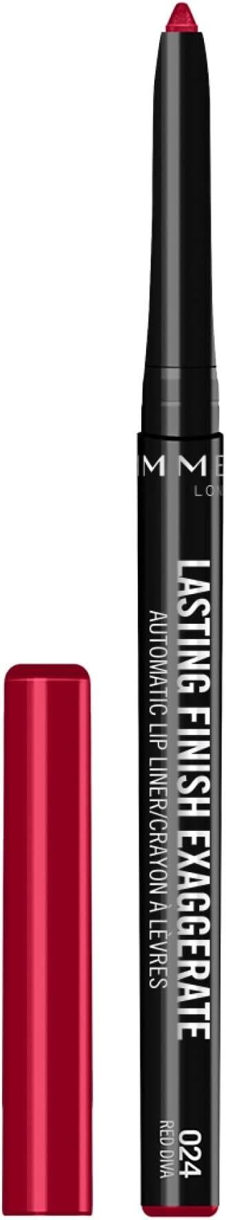 Rimmel London Lasting Finish Exaggerate Automatic Lip Liner 024 Red Diva Upgrade 0.25 Gm