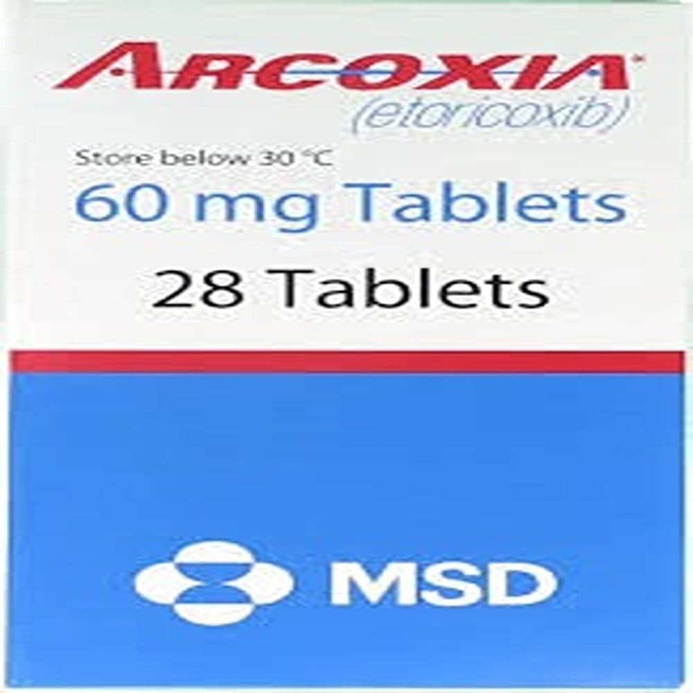 Arcoxia 60 Mg 28 Tablets