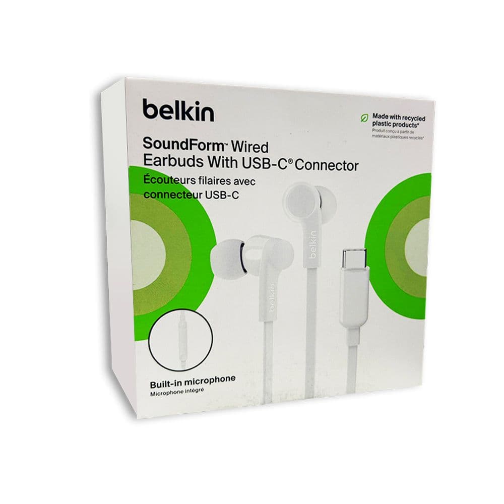 Belkin Soundform Headphones With Usb-C Connector Headphones-White