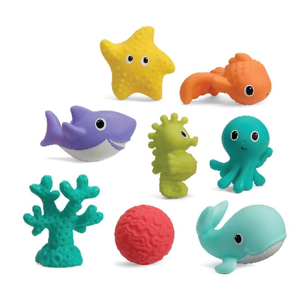 Infantino Aquarium Bath Squirters Toy Set (8 Pieces)