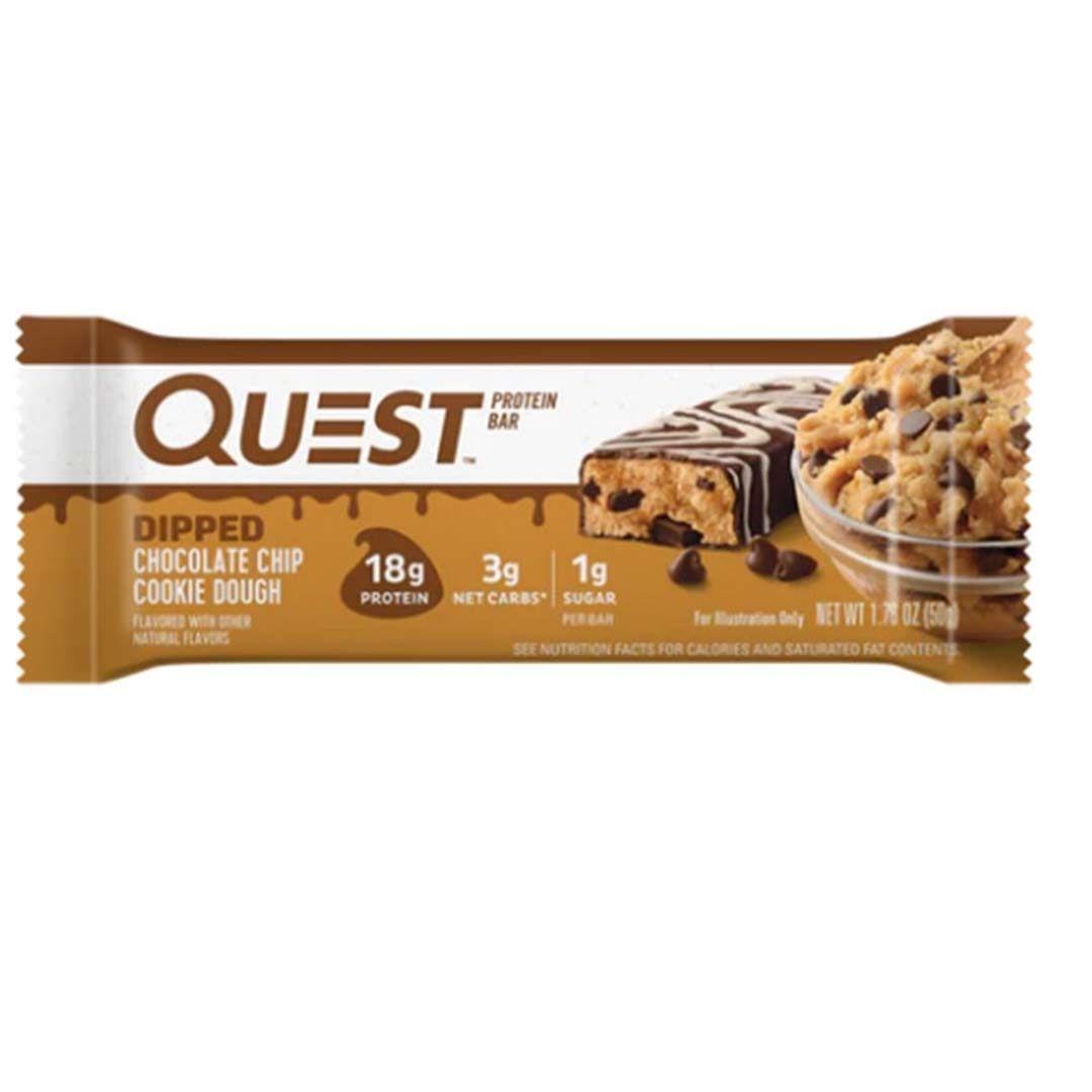 Quest Protein Bar Dipped Choc Chip Cookie Dough 50G