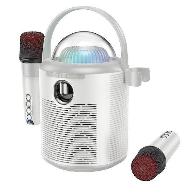 Hoco Bs59 Pearlescent Bt Speaker With Mic Cold Gray