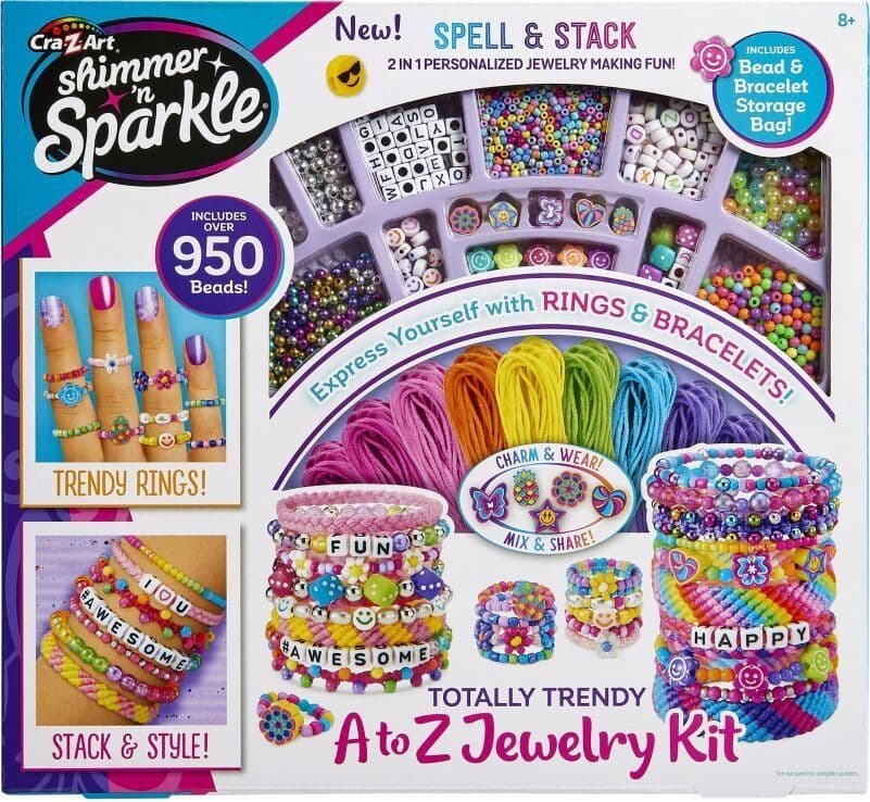 Shimmer N Sparkle Totally Trendy A To Z Jewelry Kit