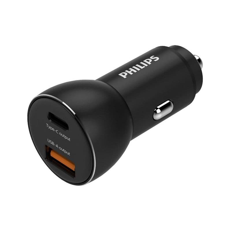 Philips 30W Pd+Qc Car Charger -Dlp2521/00 Black