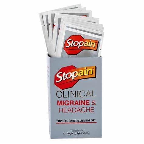 Stopain Migraine & Headache Gel 12 Pcs 05Zv