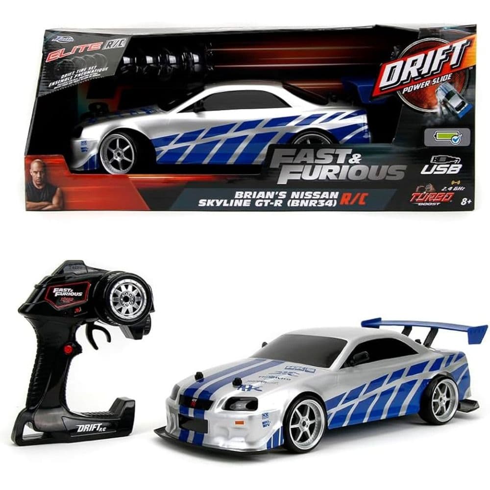 Jada Toys Fast & Furious Rc Nissan Skyline Gtr 1:16