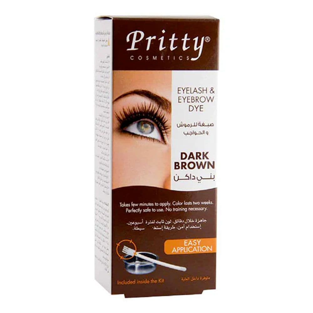 Pritty Eyelash & Eyebrow Dye Dark Brown 