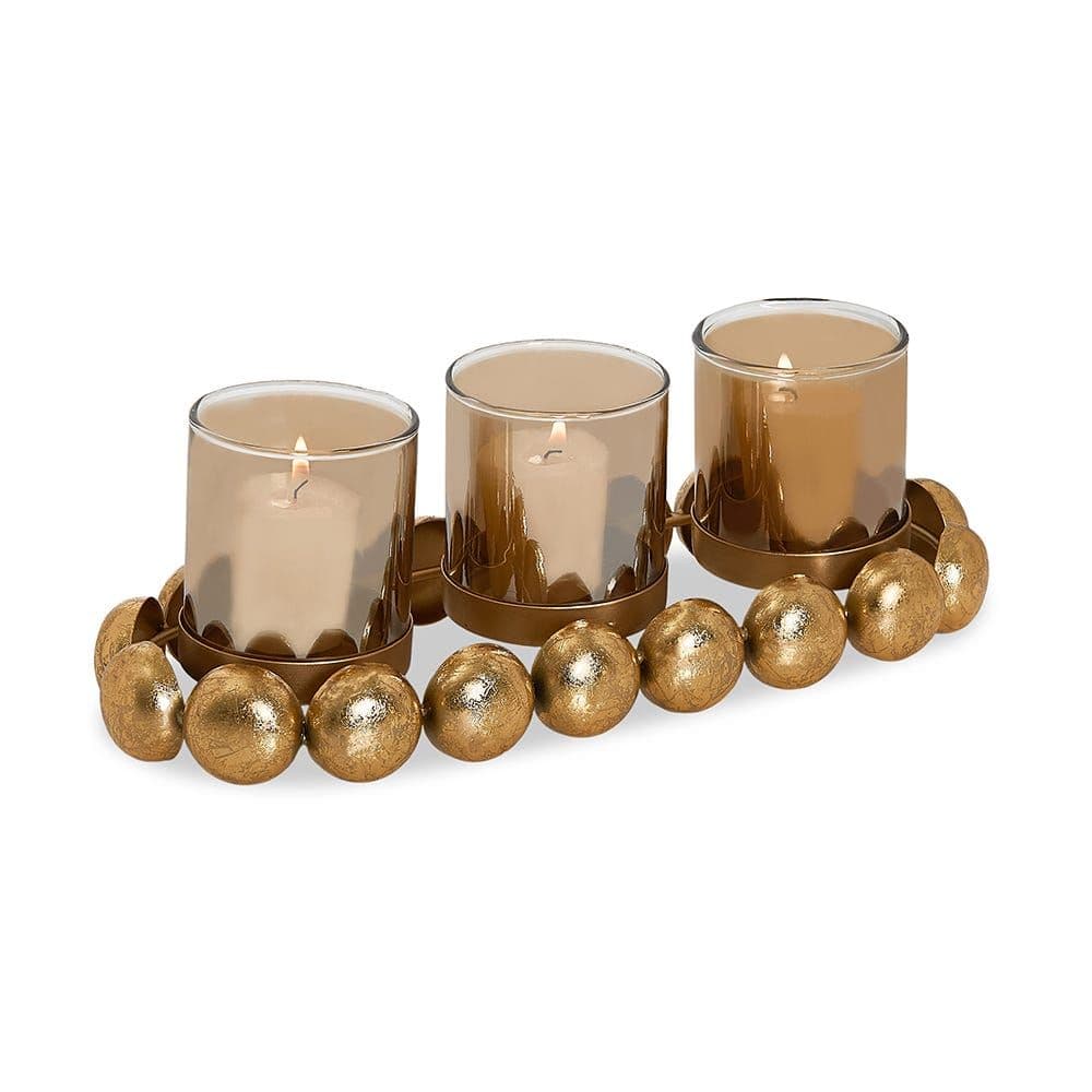 Rathe Candle Holder, Gold - Medium, 33X10 Cm