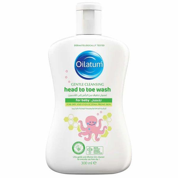 Oilatum Gentle Cleansing Head To Toe Wash For Baby 300Ml (Buy 2 Get 1 Free)