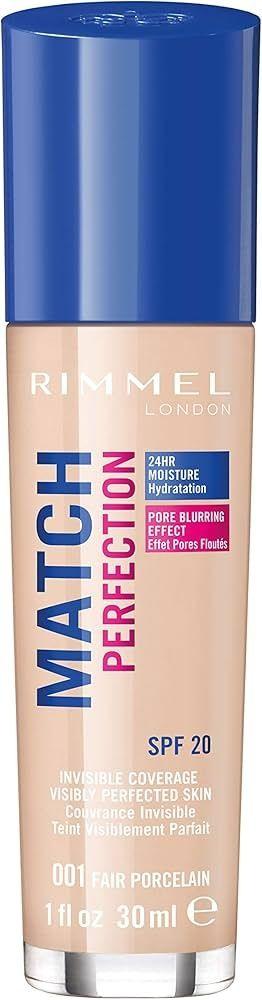 Rimmel London Match Perfection Foundation 001 Fair Porcelain 30 Ml