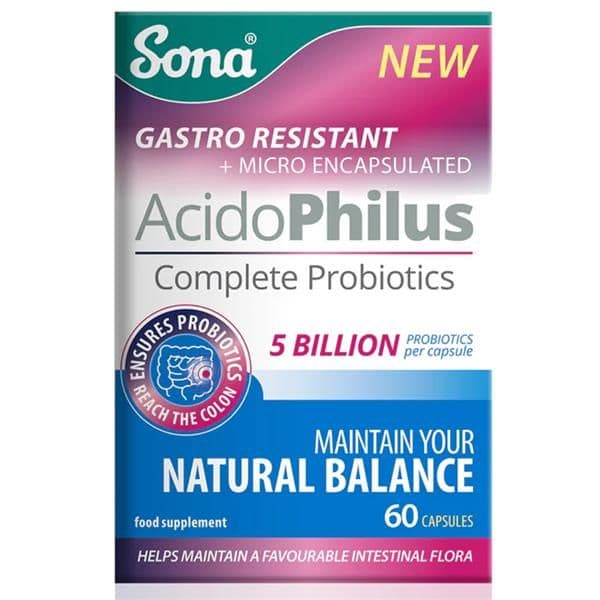 Sona Acido Philus 5 Billion Complete Probiotics  Cap 60's