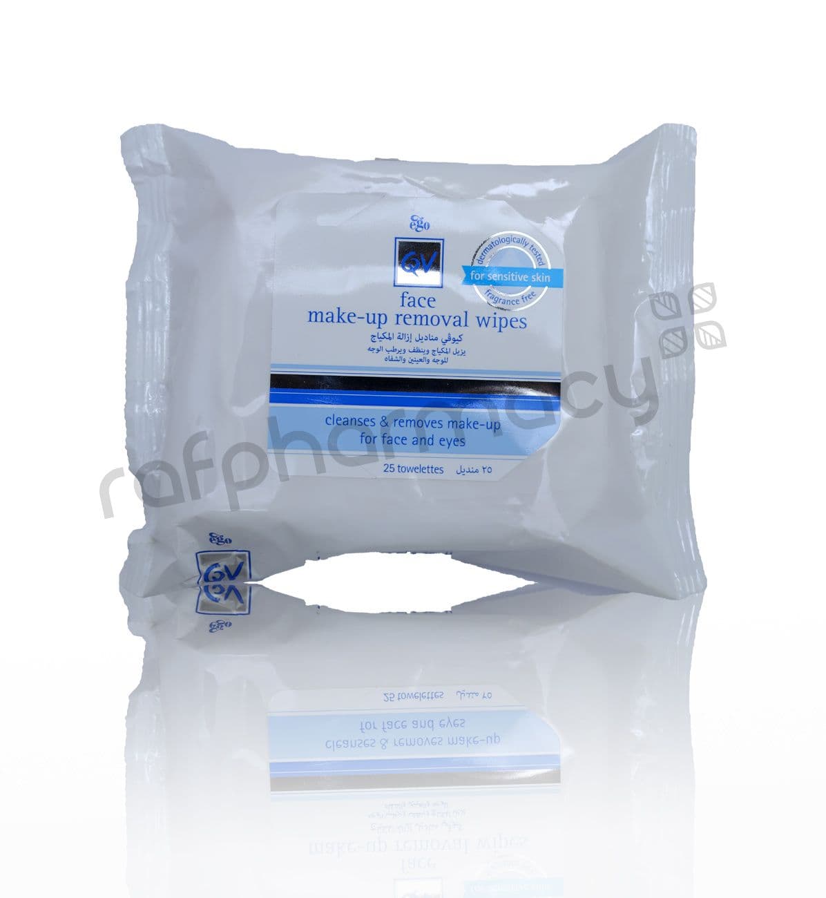 Ego Qv Face Make-Up Removing Wipes 25'S #577024