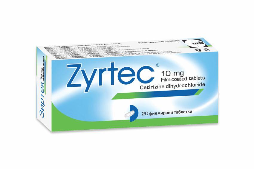 Zyrtec 10 Mg Tab 20 S