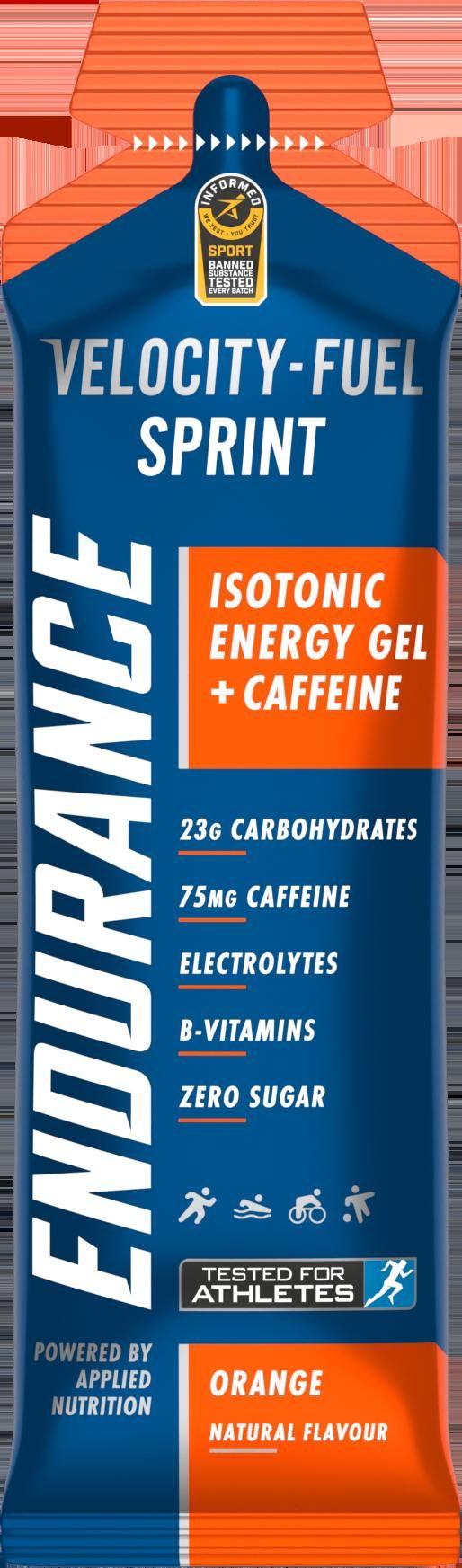 Endupance Velocity Gel Sprint Orange (Caffeine)