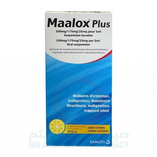 Maalox Plus Suspension 355 Ml