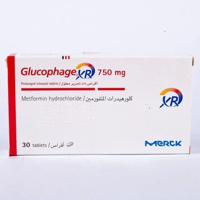 جلوكوفاج اكس ار 750 مجم 30 قرص