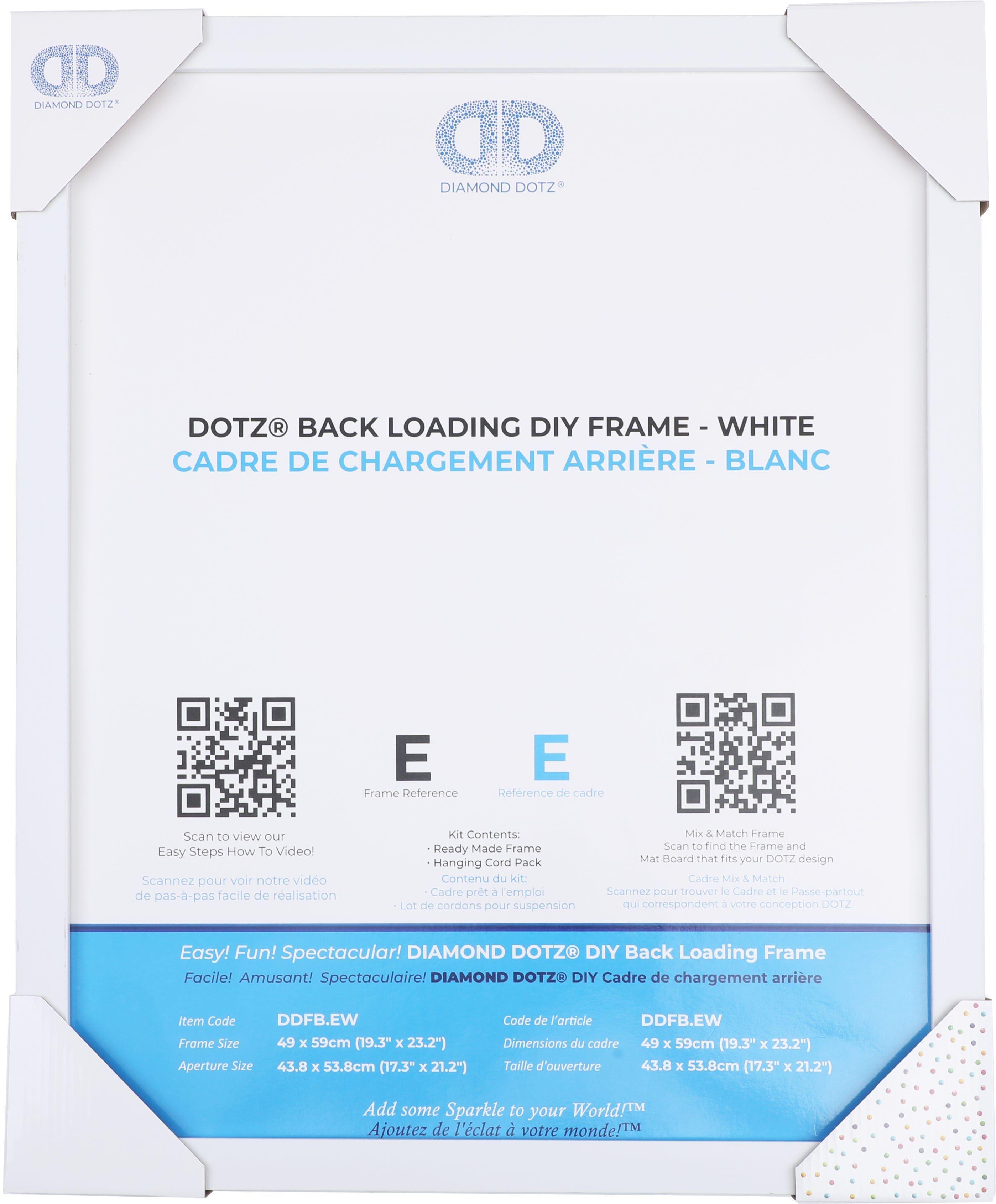 Back Loading Frame E White 49 X 59Cm Diamond Dotz