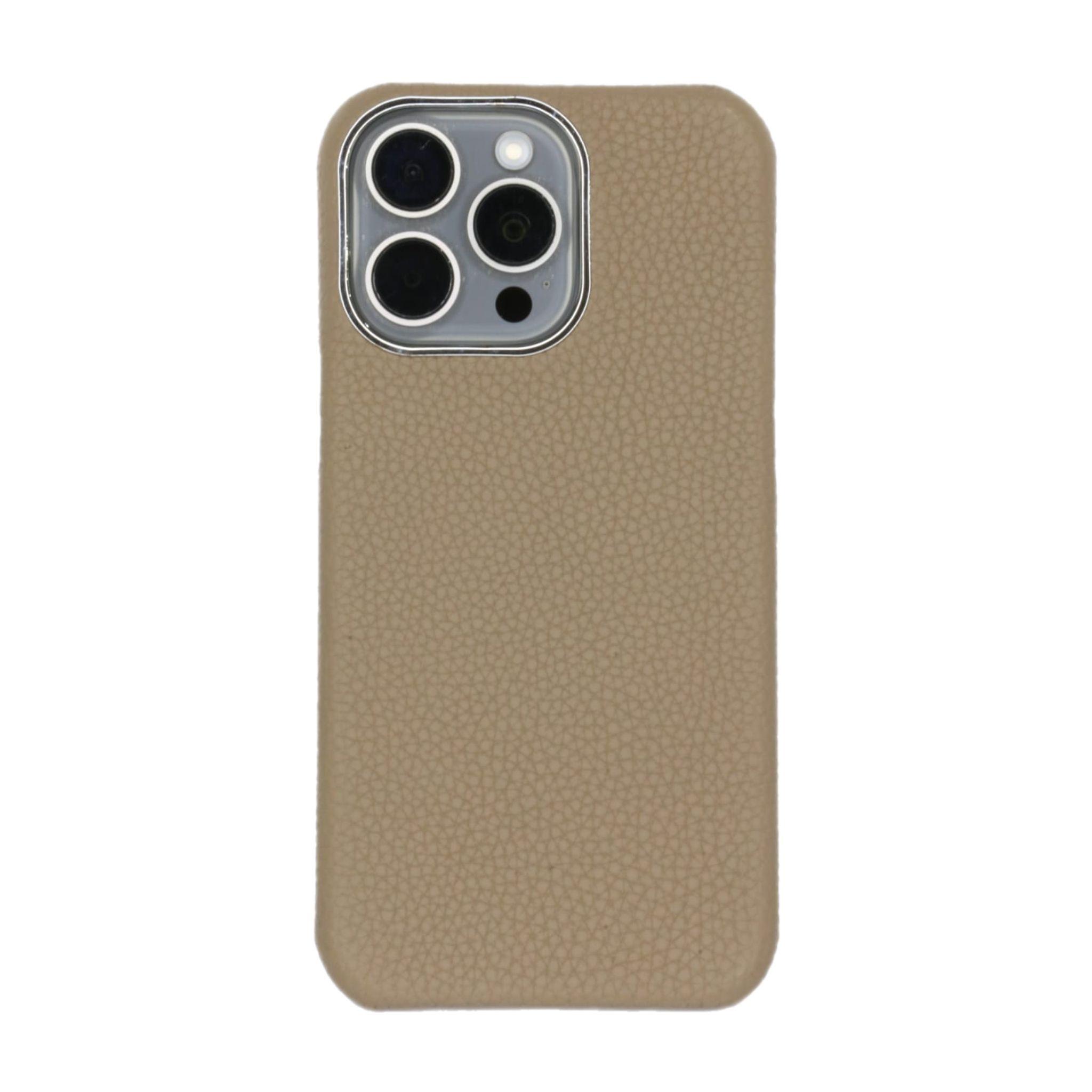 Gs Beige Cover Genuine Togo Leather With Magsafe- Iphone 13 Pro Max