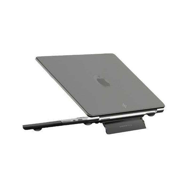 Smartix Premium Matte Transparent Shell With Stand For Macbook Pro 16" Black/Asstd