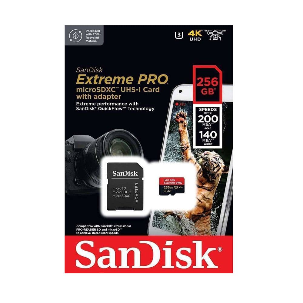 Sandisk Extreme Pro Sdxc-Uhs-I Camara Memory Card – 256Gb