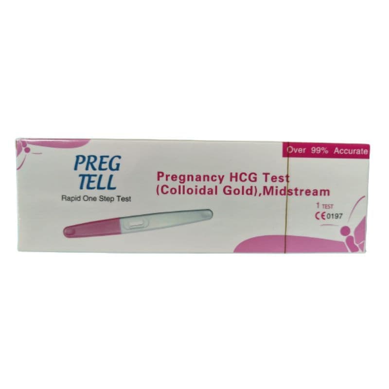 Preg Tell Hcg Pregnancy Test Midstrem 1T Device  1 PC