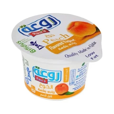 Raw'A Peach Yoghurt Low Fat 100G