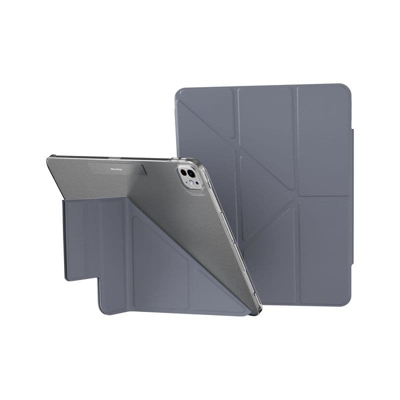 Mageasy Facet Folding Folio Case For Ipad Pro 11"M4, Stain-Resistant- Alaskan Blue