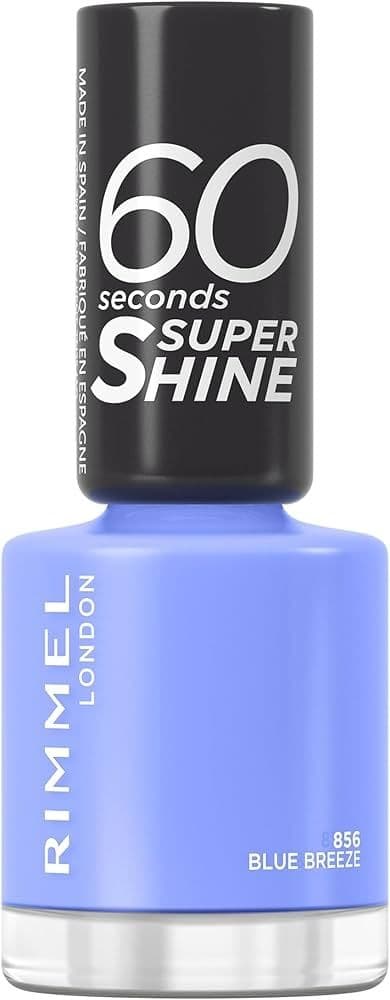 Rimmel London 60 Sec Super Shine Nail Polish 856 Blue Breeze 8 Ml