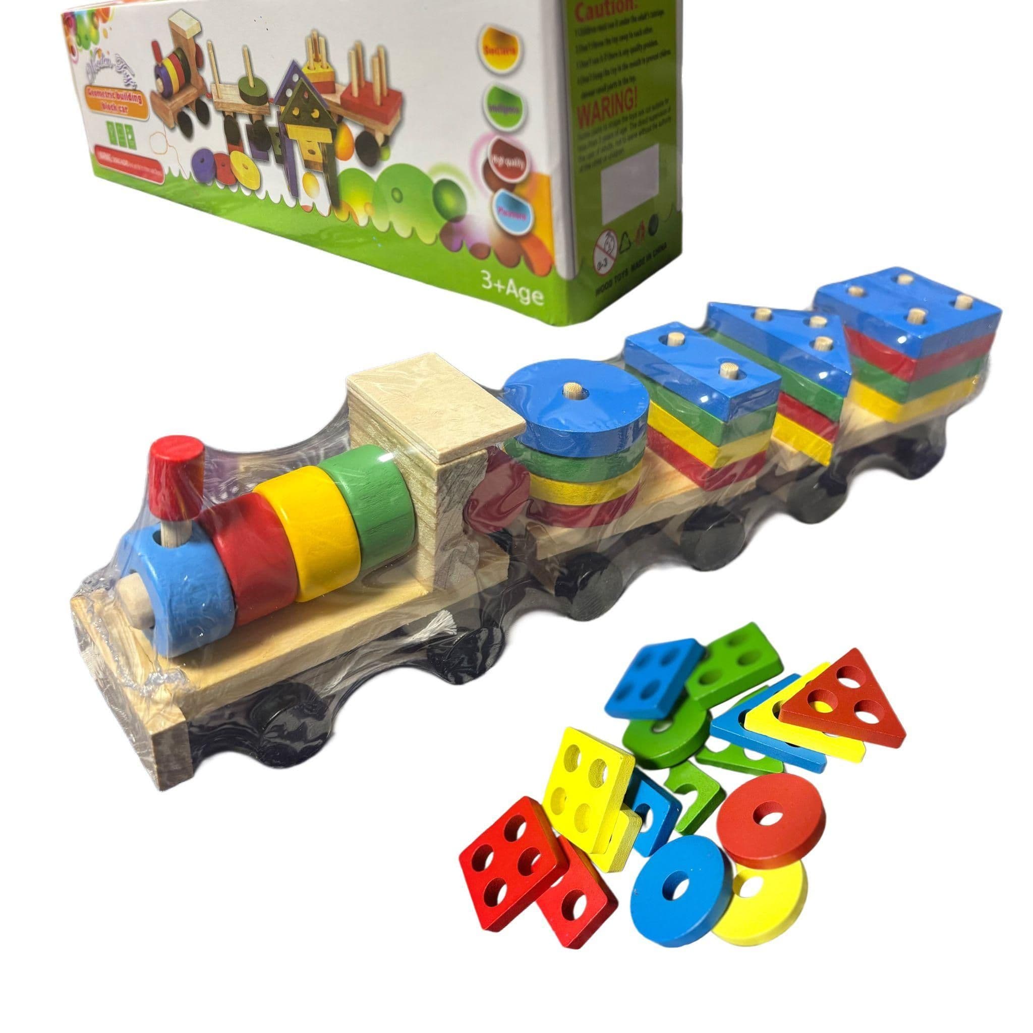 Geometric Building Block Car Toy
