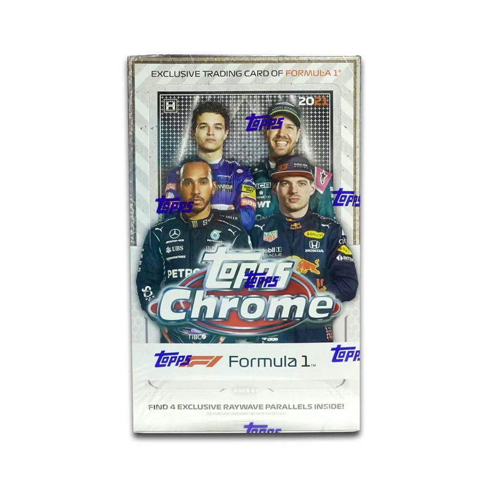 Topps 2021 Chrome Formula 1 Racing Hobby Lite (1 Case / 16 Boxes / 16 Packs / 4 Cards)