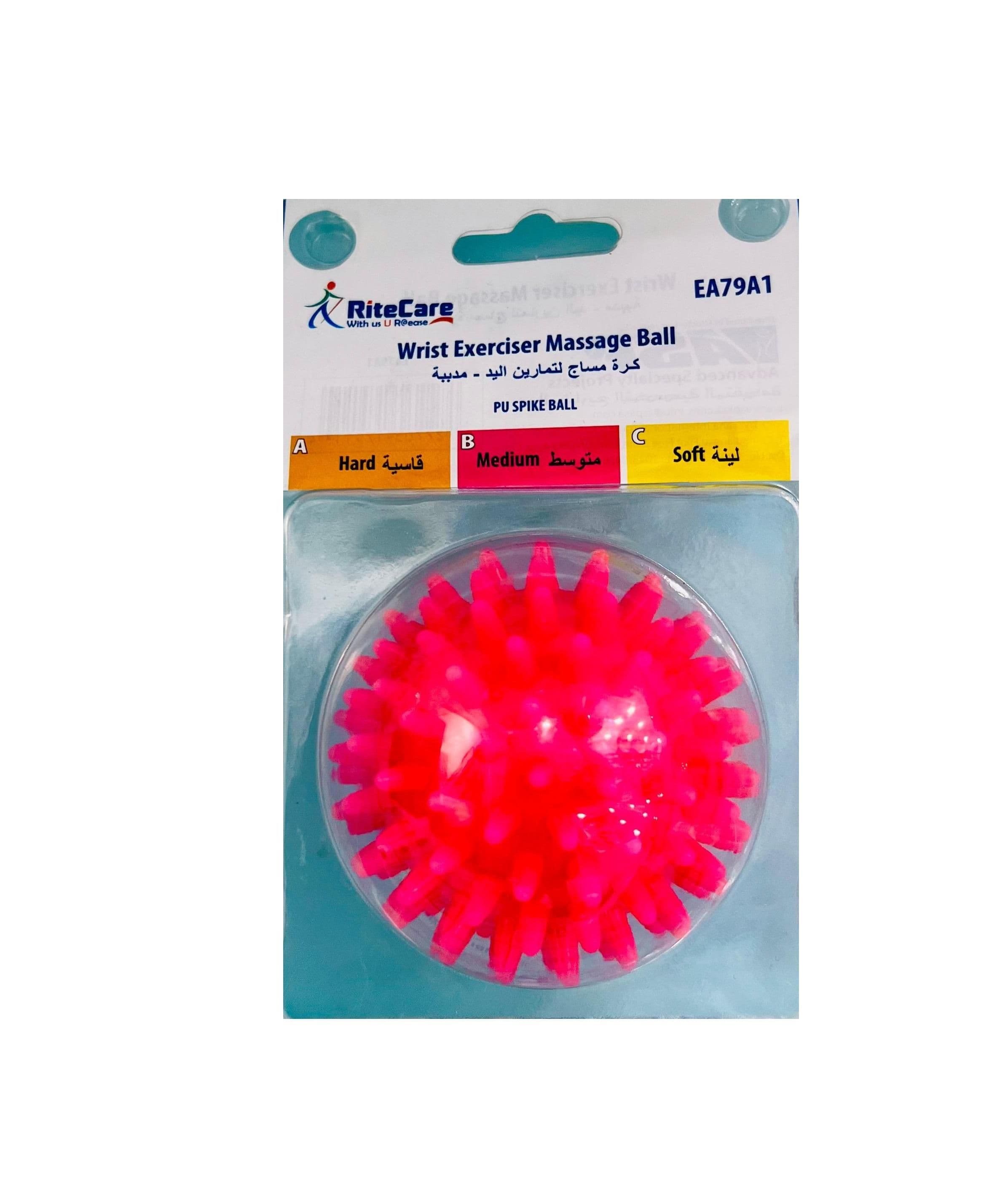 Rite Care Wrisrt Excerciser Massage Ball Medium Strength (Pink)