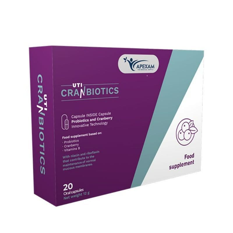 Apexam  Uti Cranbiotics Cap 20`S 20CAP