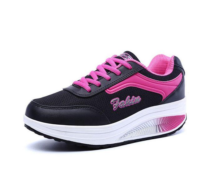 Summer Breathable Women's Casual Dance Sneakers Eu 39 - Black