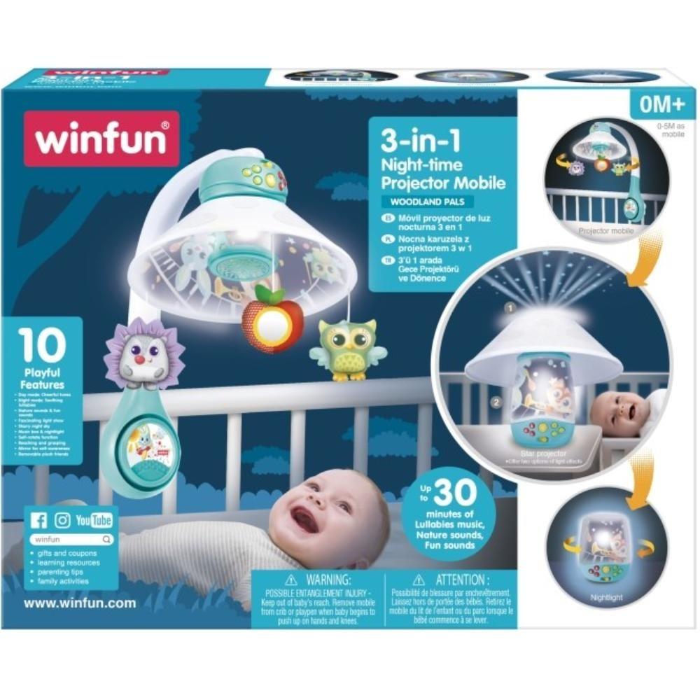 Winfun -  3-in-1 Night Time Projector Mobile