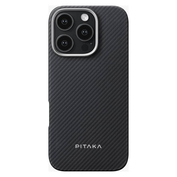 Pitaka Magez Case 6 For Iphone16 Pro "(Black/Grey Twill)600D, Airy Light, Caseless Thin