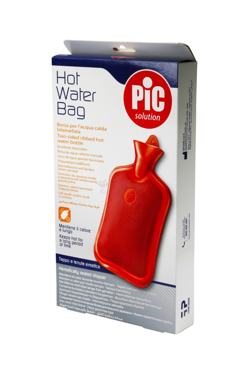 Pic Two Sided Ribbed  Comfort Hot Water Bag  1 PC