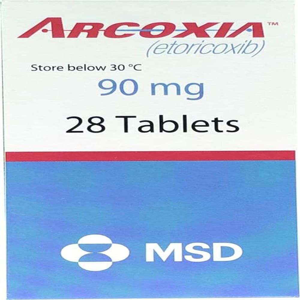 Arcoxia 90 Mg 28 Tablets